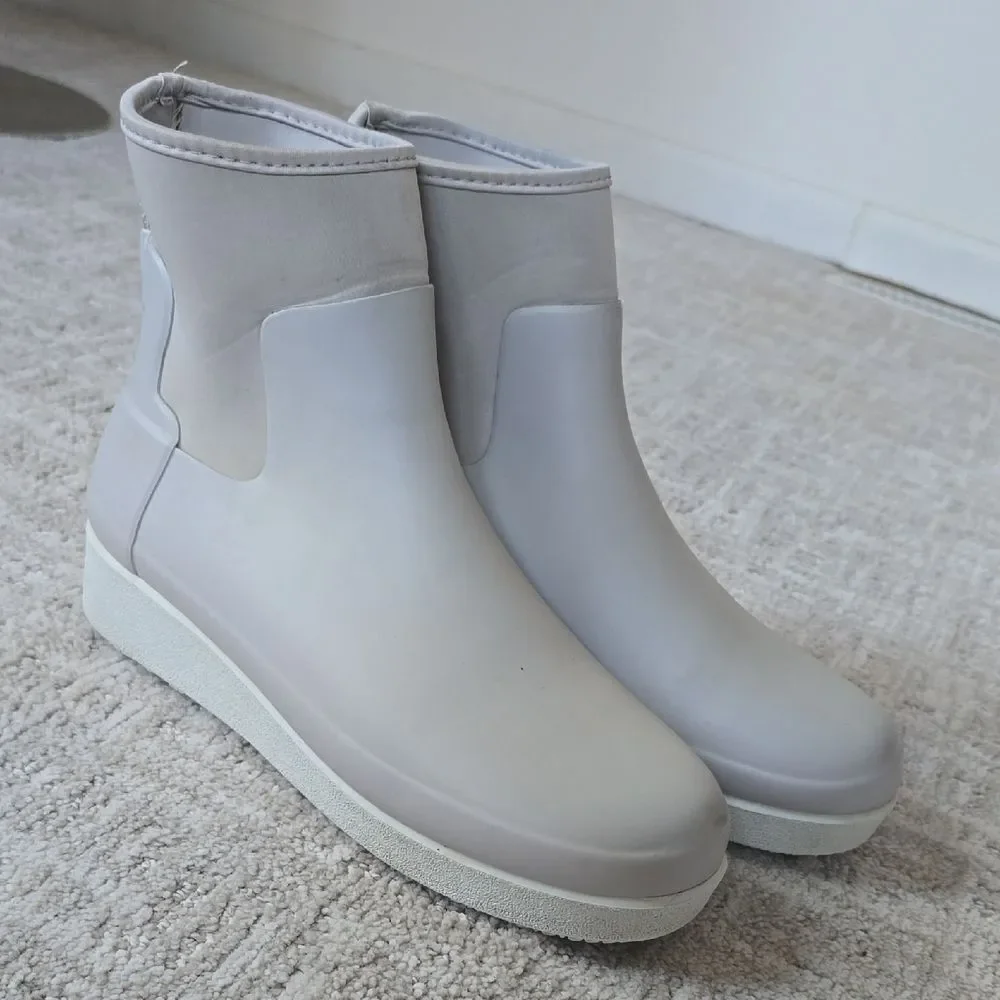 Hunter | Gray Ankle Rain Boots